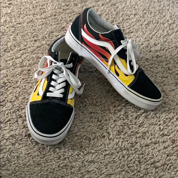 Vans Shoes - old skool flame vans